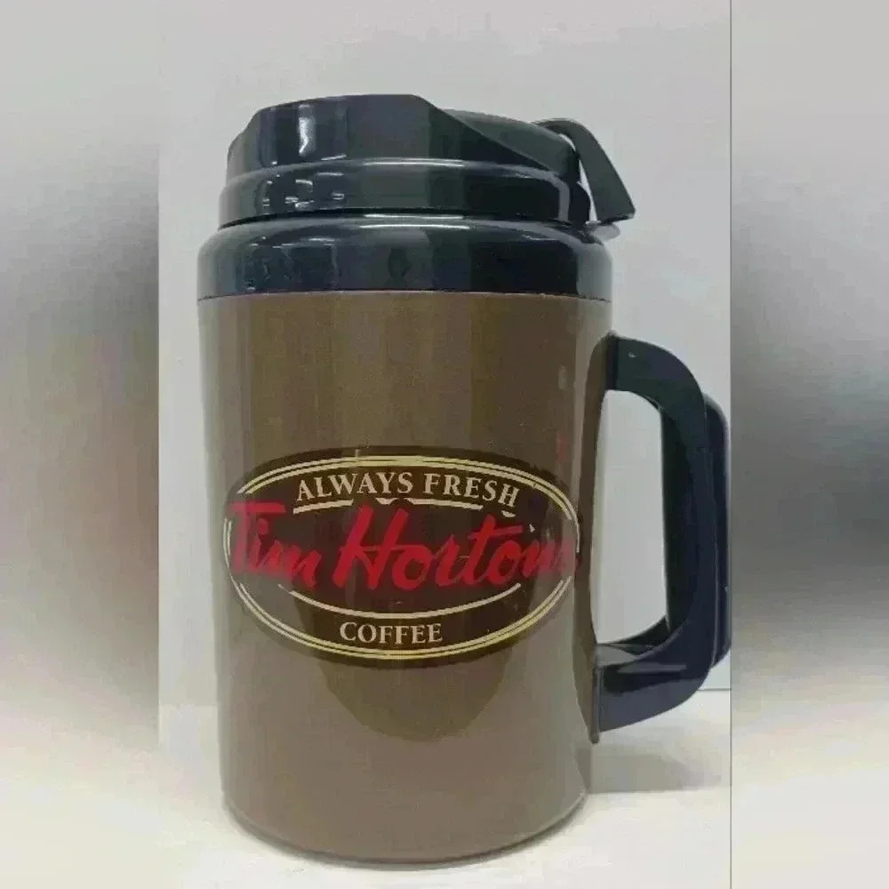Tim Hortons The Big Tim 64oz Aladdin Jumbo Plastic Coffee Tea Travel Mug Cup